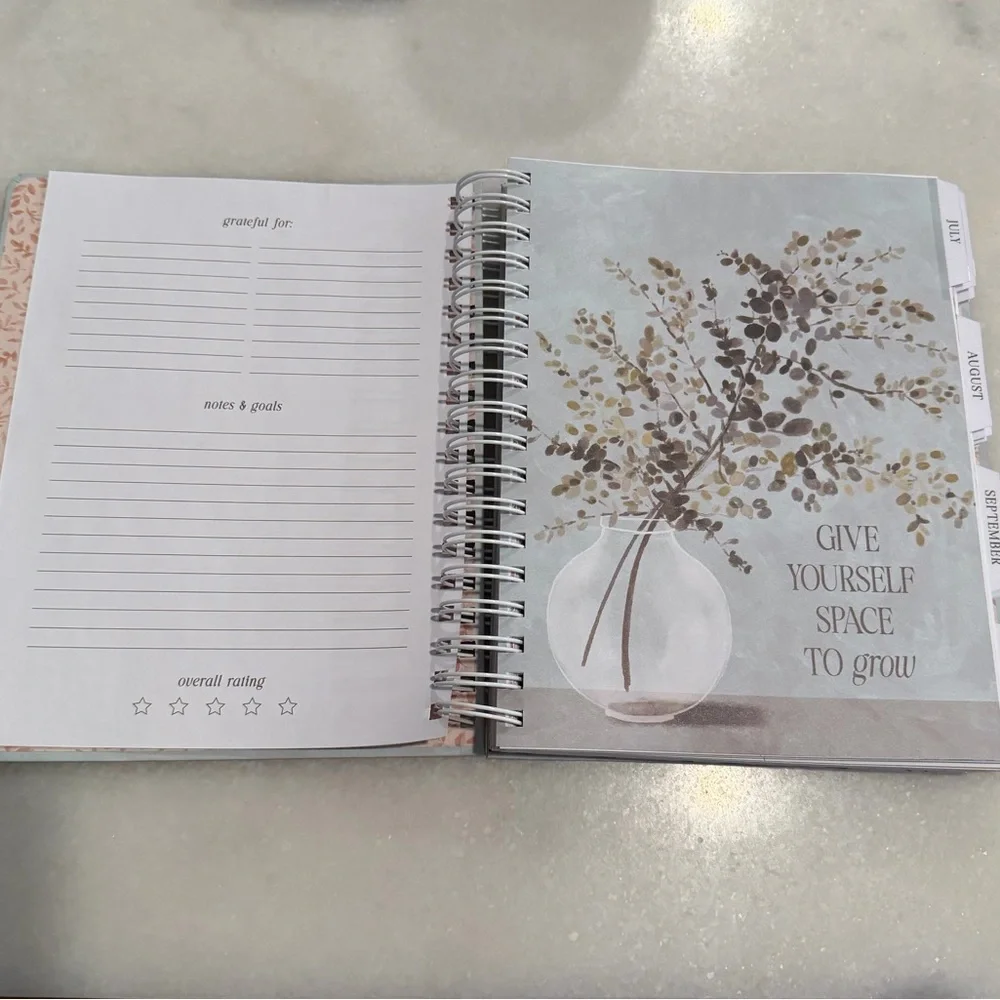 💐THE PAPER STUDIO~Floral Blue Home Office Planner